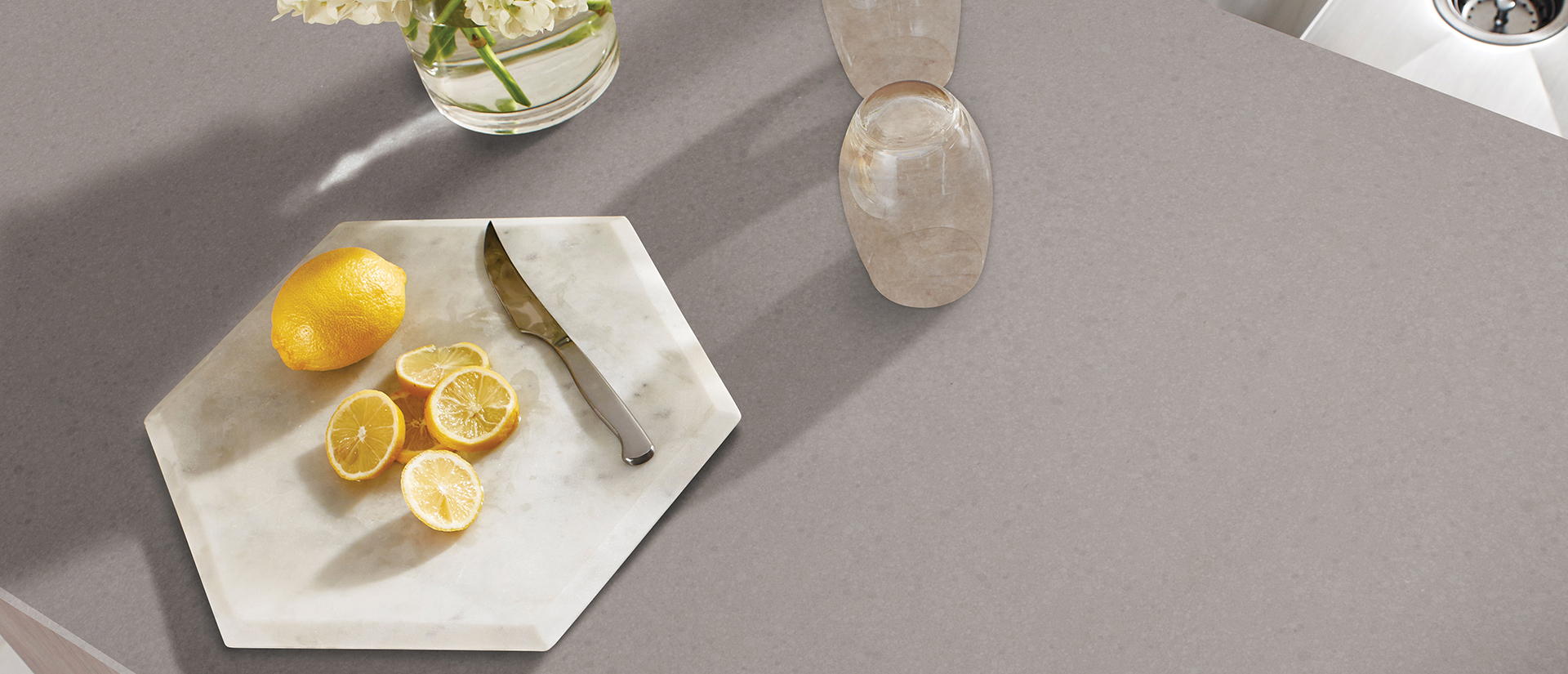 MSI Concerto Quartz — surface detail in natural tonality factory-finished eased edge ready for install