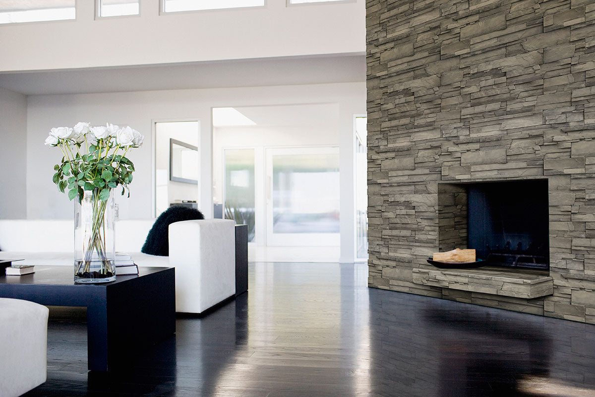 MSI Copen Ash Terrado — surface detail in natural tonality manufactured stone veneer cladding panel