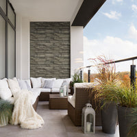 MSI Copen Ash Terrado — surface detail in natural tonality manufactured stone veneer cladding panel