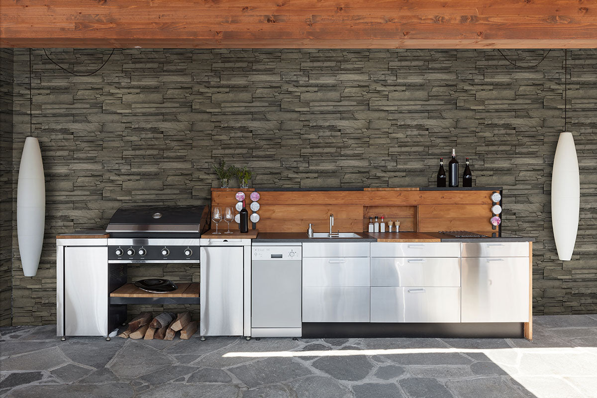 MSI Copen Ash Terrado — surface detail in natural tonality manufactured stone veneer cladding panel
