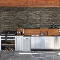 MSI Copen Ash Terrado — surface detail in natural tonality manufactured stone veneer cladding panel