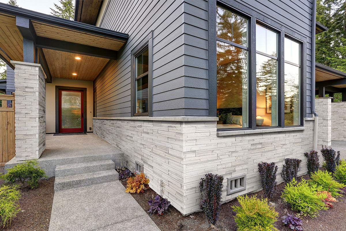 MSI Copen Snow Terrado — surface detail in natural tonality manufactured stone veneer cladding panel