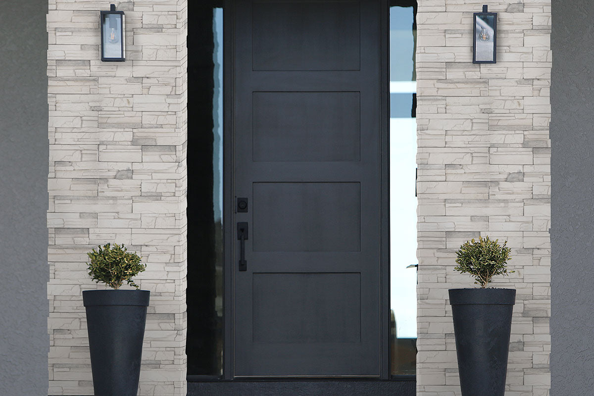 MSI Copen Snow Terrado — surface detail in natural tonality manufactured stone veneer cladding panel