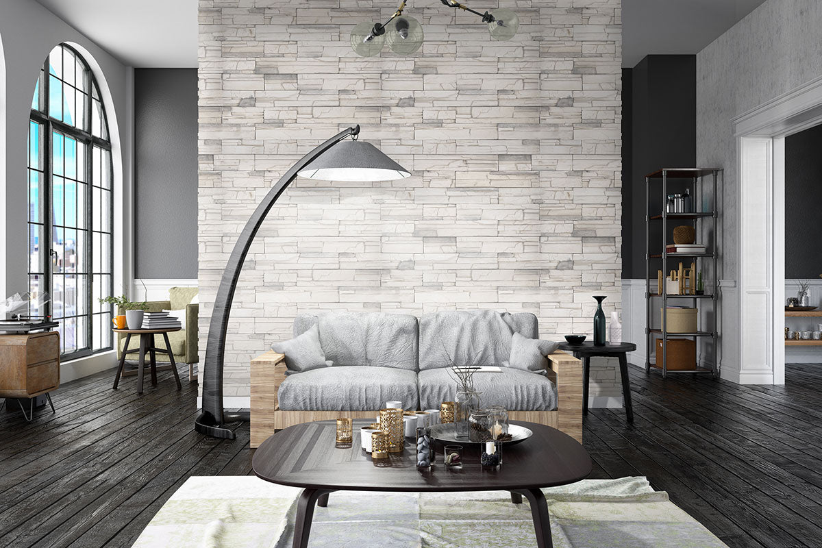 MSI Copen Snow Terrado — surface detail in natural tonality manufactured stone veneer cladding panel
