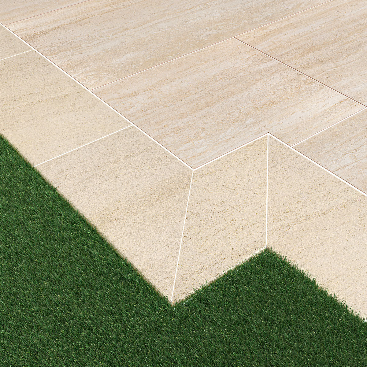 MSI Cordova Avorio Porcelain Paver — surface detail in natural tonality