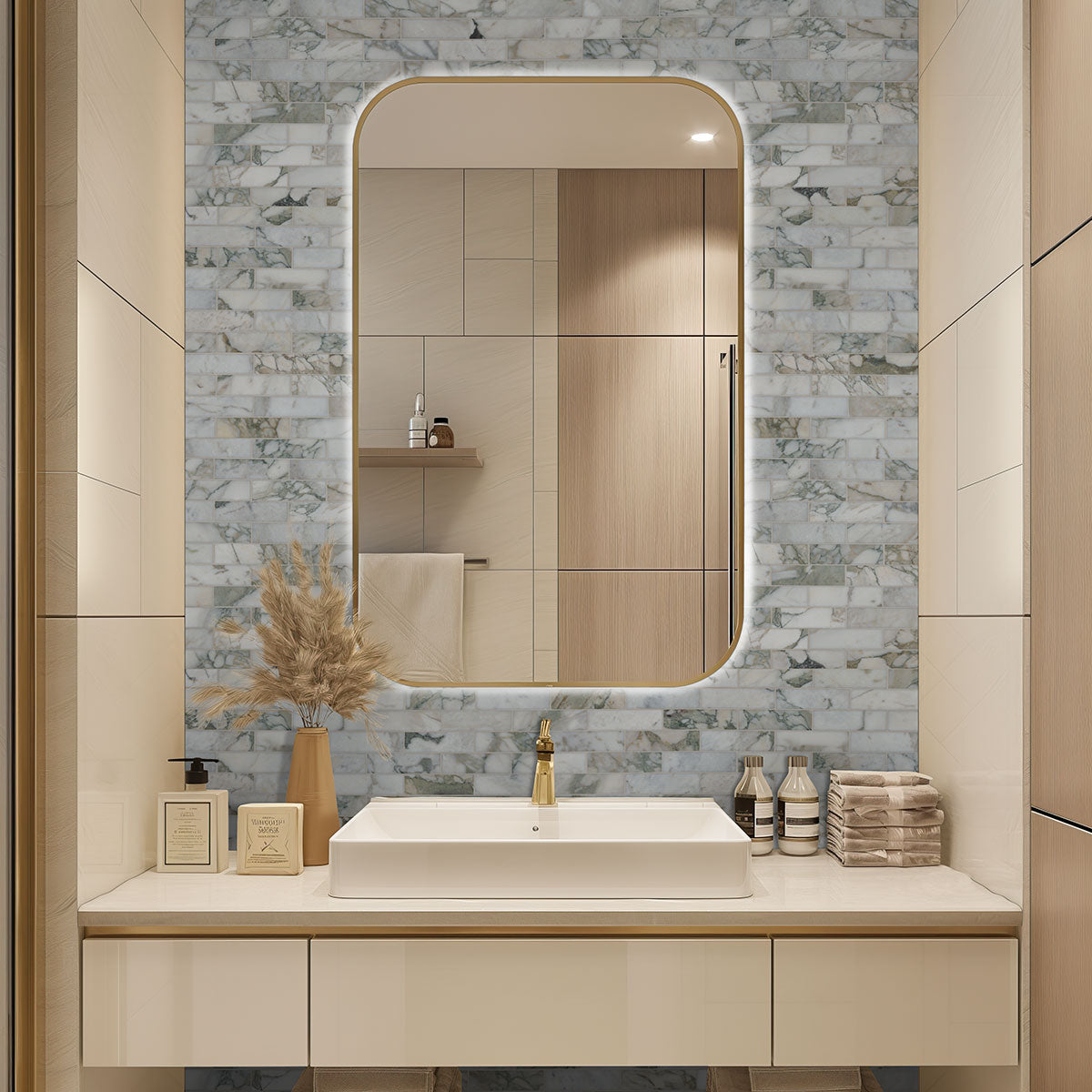 MSI Coronado 2x6 Subway Honed Tile — surface detail in natural tonality