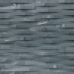 Cosmic Black 3D Wave Stacked Stone