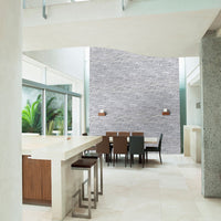 MSI Cosmic Gray Rockmount — surface detail in gray tonality panelized natural stone wall cladding