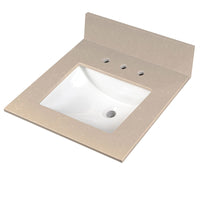 MSI Cosmic Sand Vanity Tops in sand tonality engineered single-piece integrated-bowl vanity top