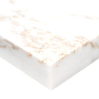 MSI Cosmic White Sandblasted Marble Paver — surface detail in white tonality