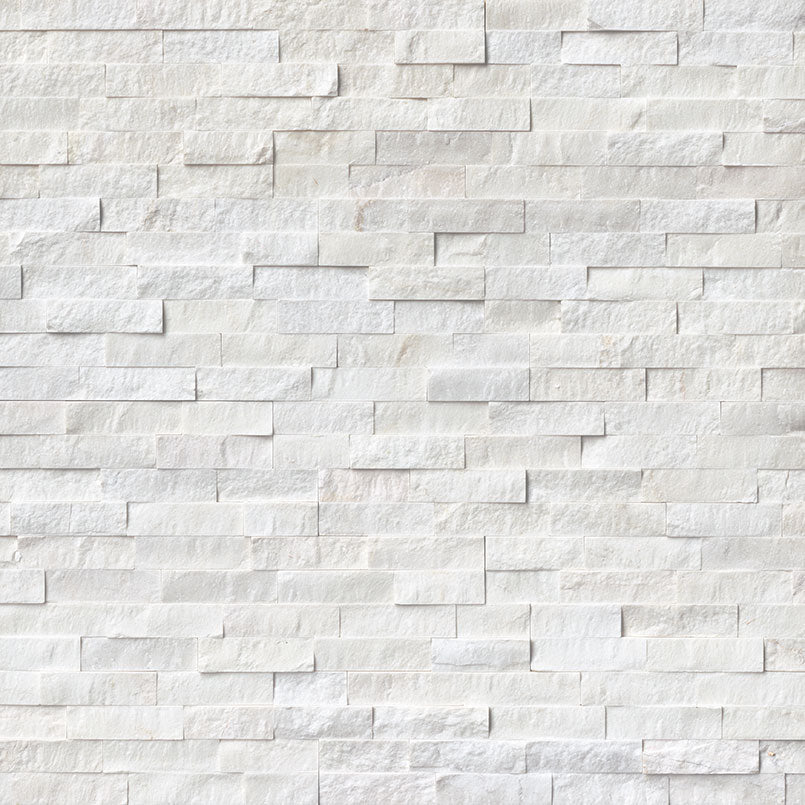 MSI Cosmic White Rockmount — Rockmount Stone Veneer in white tonality