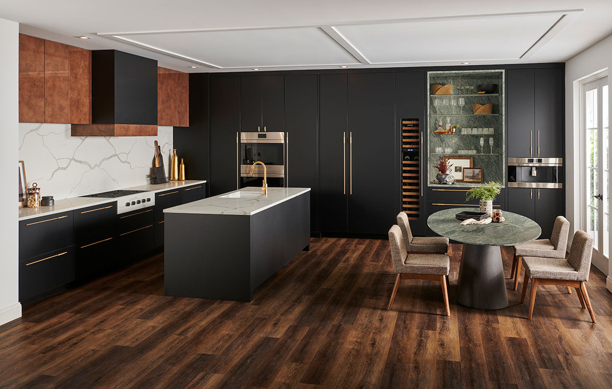 MSI Costa Esmeralda — surface detail in natural tonality quarried slab for kitchen and counter install