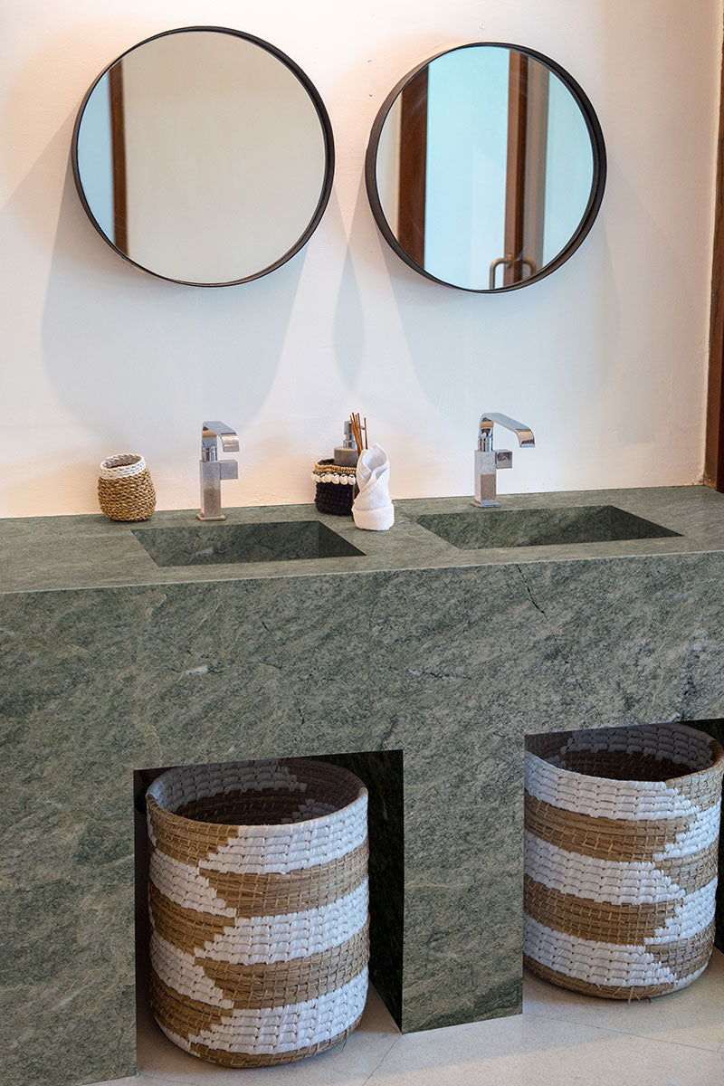 MSI Costa Esmeralda — surface detail in natural tonality quarried slab for kitchen and counter install