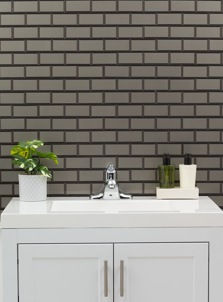 MSI Crisson Bevel Subway Tile — surface detail in natural tonality