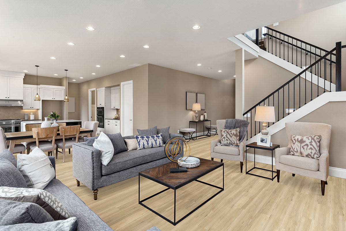 MSI Cyrus Akadia Luxury Vinyl Plank Flooring — surface detail in natural tonality