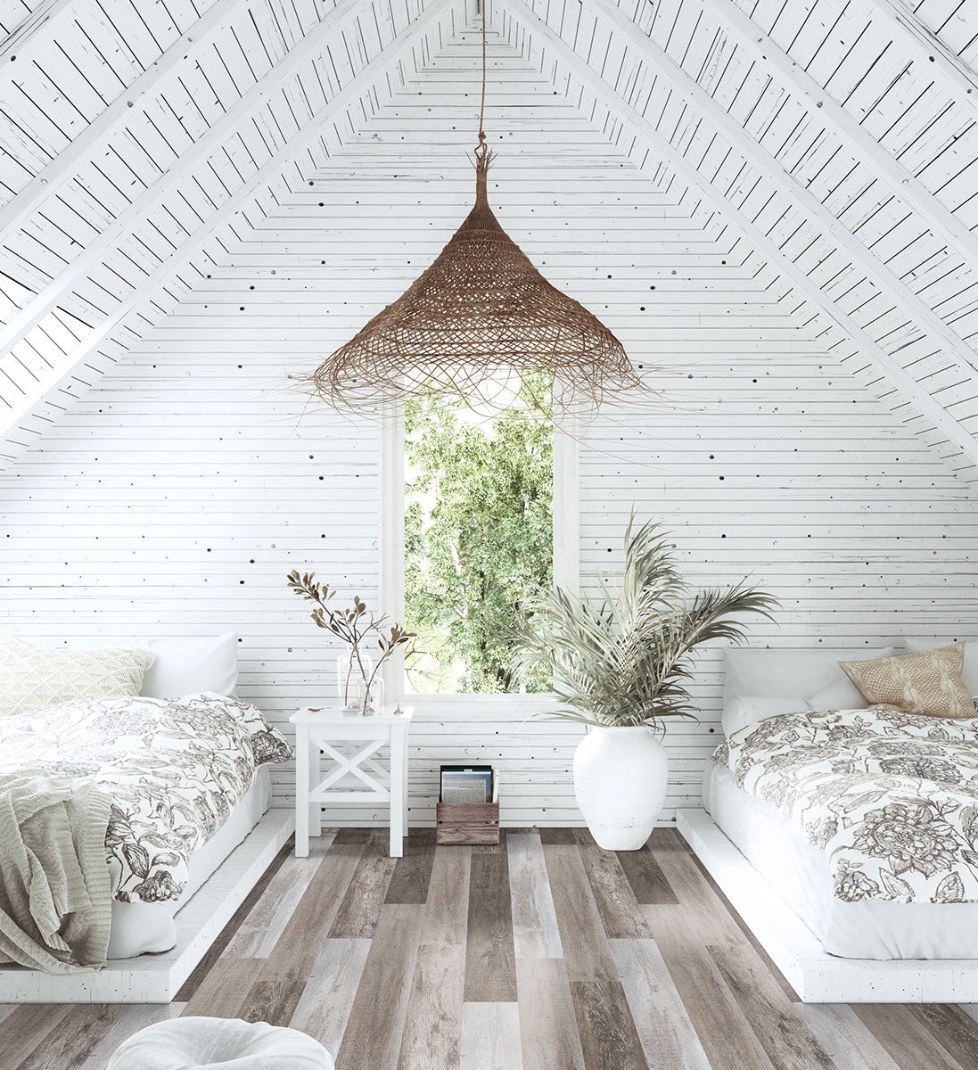 MSI Prescott Weathered Brina Luxury Vinyl Plank Flooring — surface detail in natural tonality