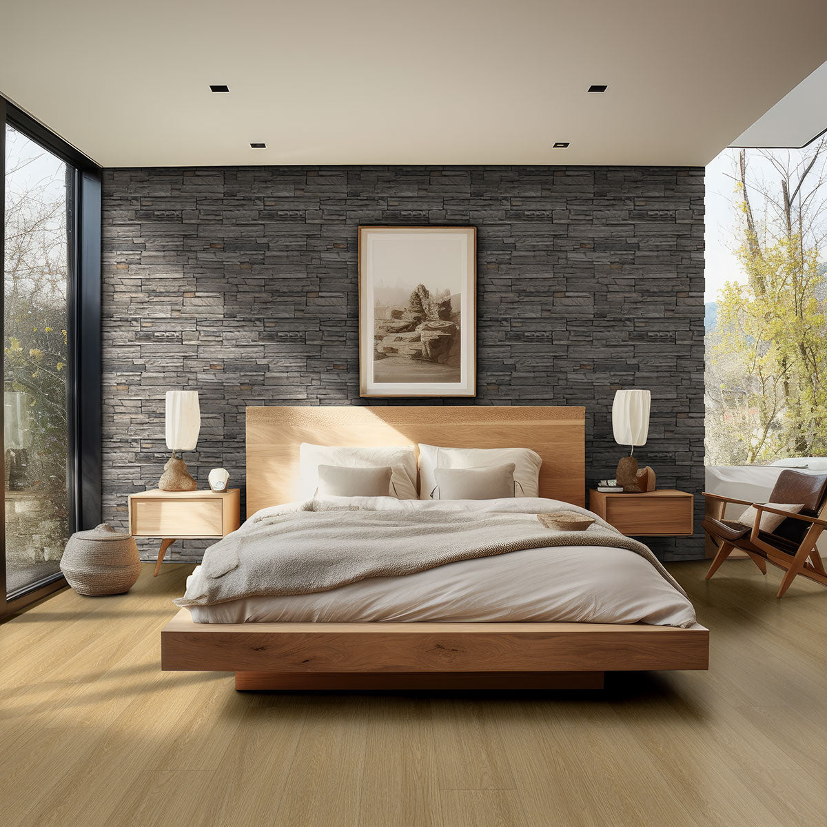 MSI Denali Grey Terrado — surface detail in grey tonality manufactured stone veneer cladding panel