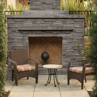 MSI Denali Grey Terrado — surface detail in grey tonality manufactured stone veneer cladding panel