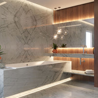 MSI Denali — surface detail in natural tonality metamorphic crystalline slab for kitchen install