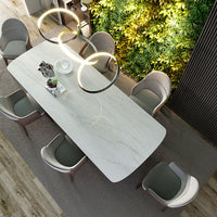 MSI Denali — surface detail in natural tonality metamorphic crystalline slab for kitchen install