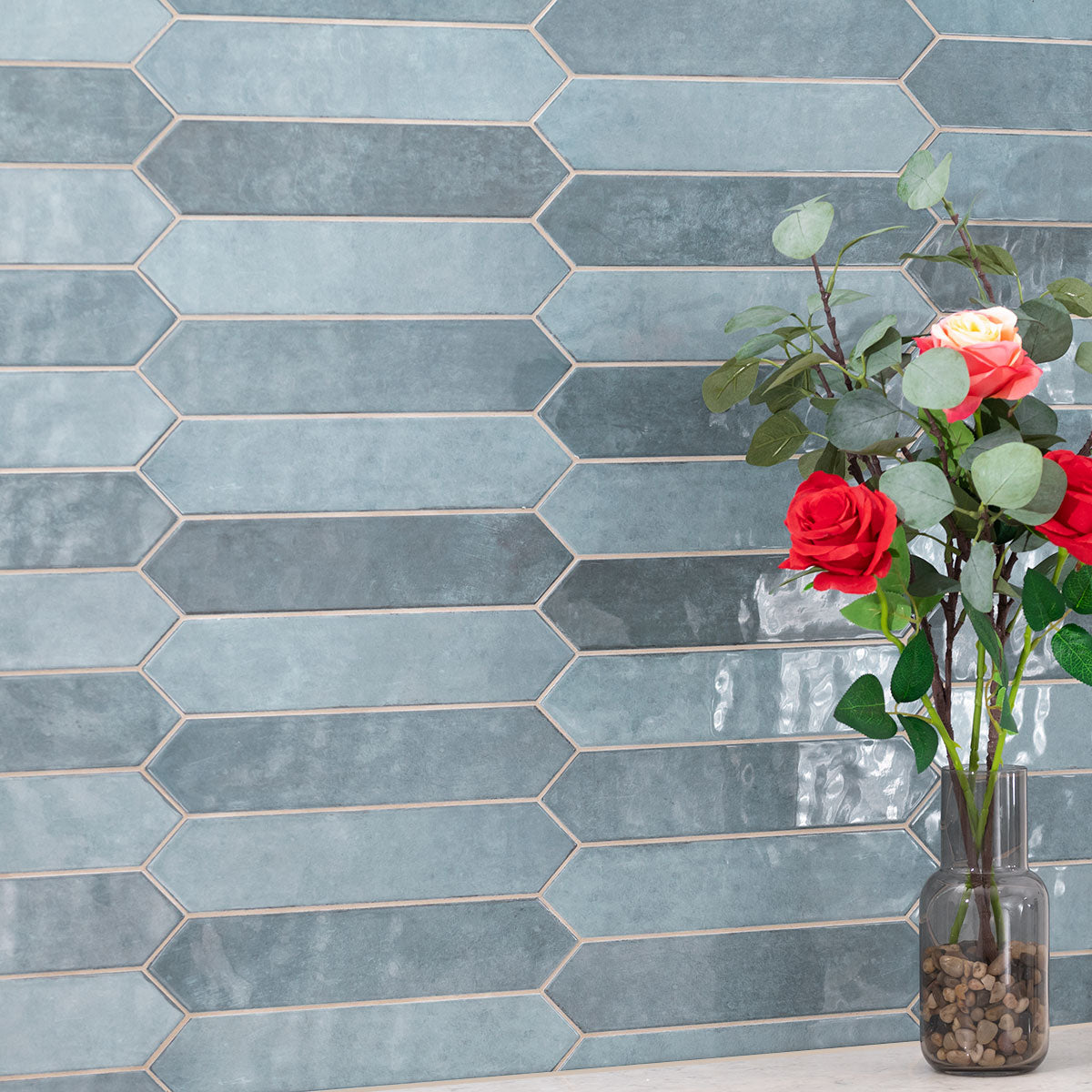 MSI Renzo Denim Picket Tile 2.5x13 — surface detail in natural tonality