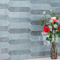 MSI Renzo Denim Picket Tile 2.5x13 — surface detail in natural tonality