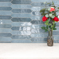 MSI Renzo Denim Picket Tile 2.5x13 — surface detail in natural tonality
