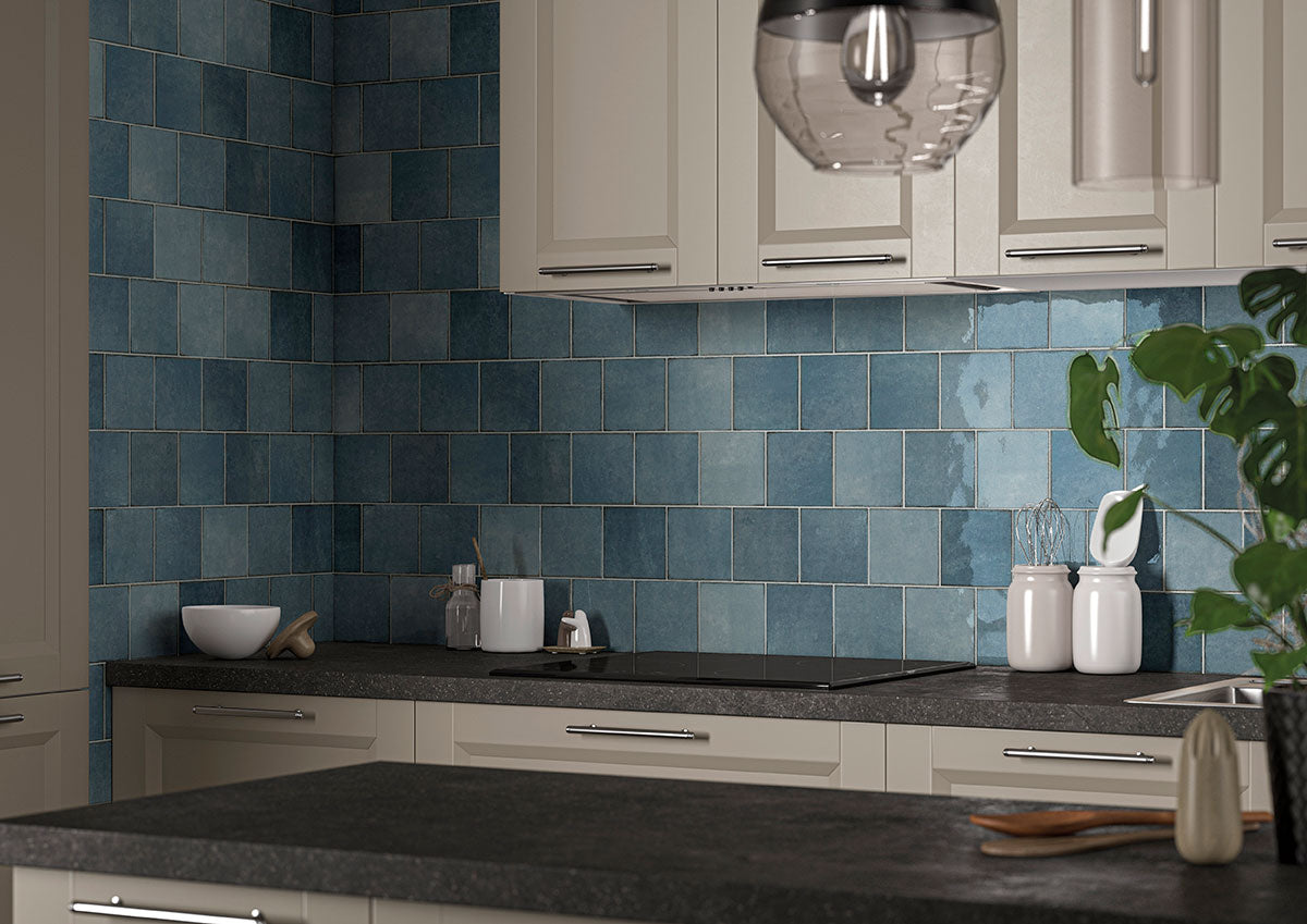 MSI Renzo Denim Tile 5x5 — surface detail in natural tonality