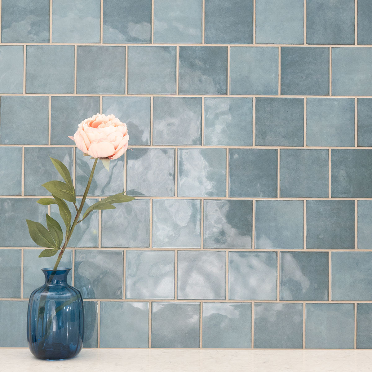 MSI Renzo Denim Tile 5x5 — surface detail in natural tonality
