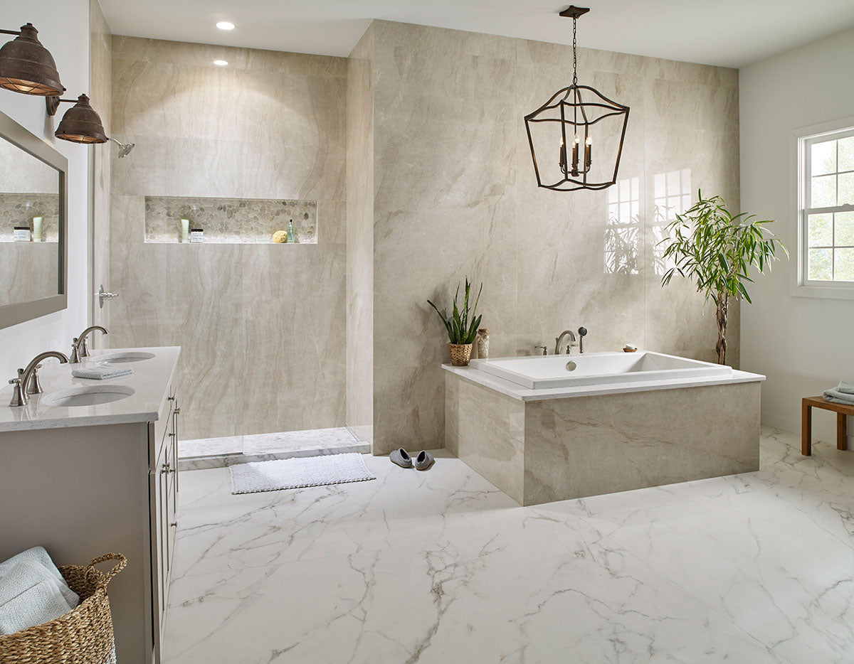 MSI Dorado Pebble Tumbled Tile — surface detail in natural tonality