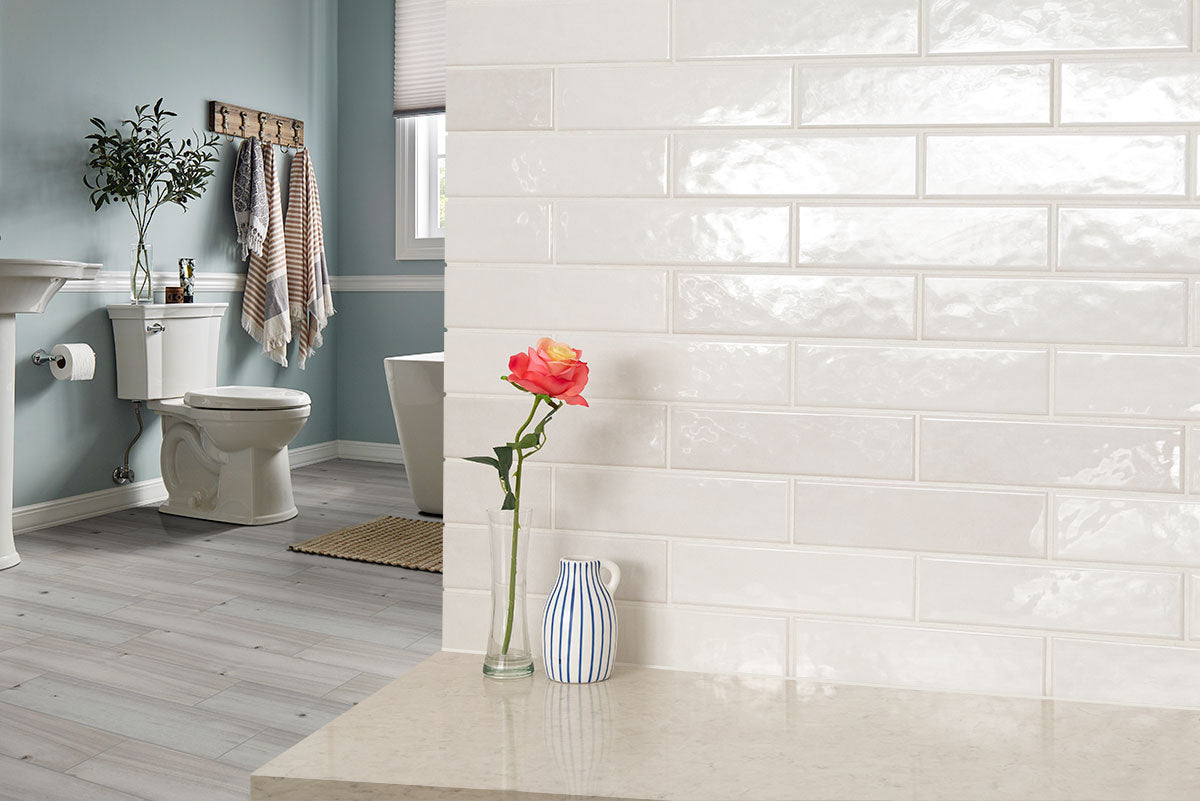 MSI Renzo Dove Ceramic Tile 3x12 — surface detail in natural tonality