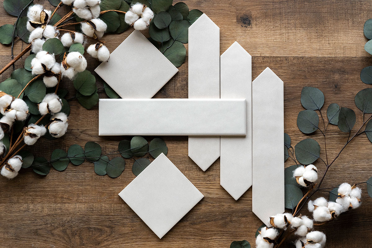 MSI Renzo Dove Ceramic Picket Tile 2.5x13 — surface detail in natural tonality