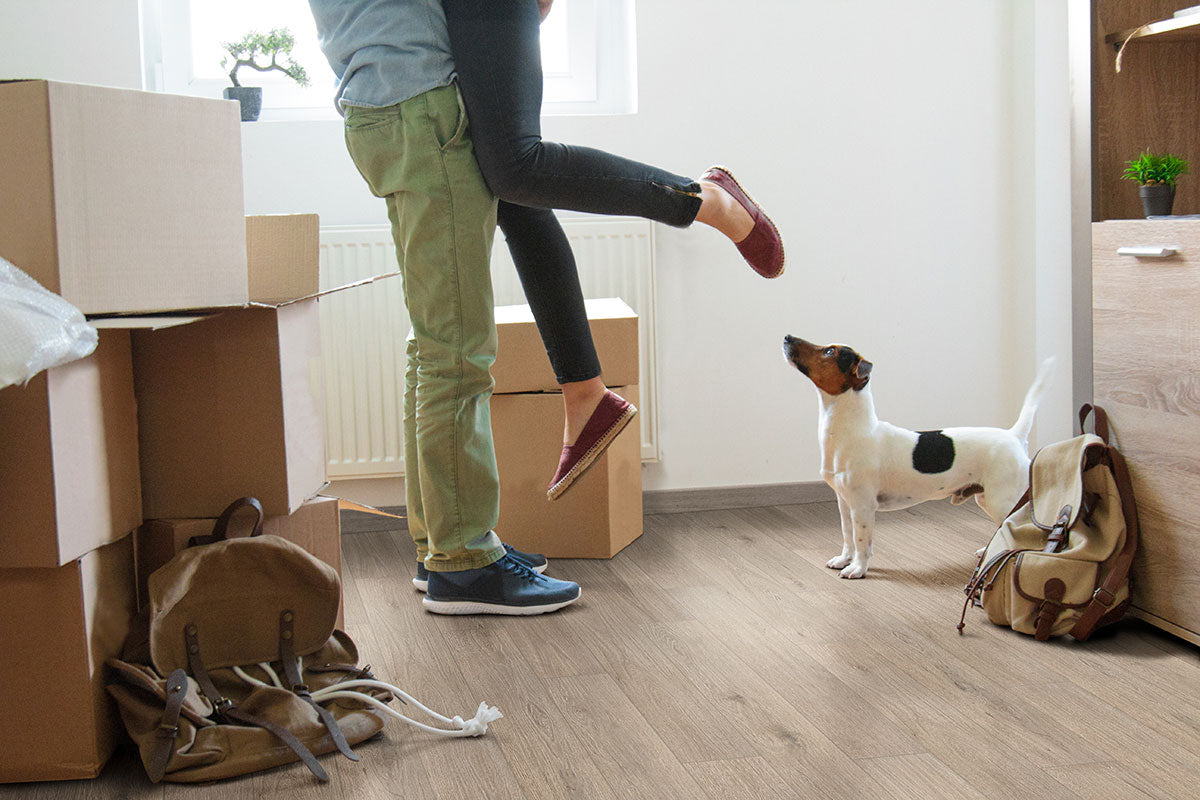 MSI Smithcliffs Driftway Rigid Core Flooring — surface detail in natural tonality