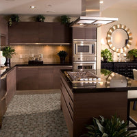 MSI Driftwood Hexagon Mosaic Tile — surface detail in natural tonality