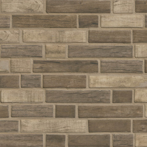 MSI Driftwood Interlocking Glass Tile
