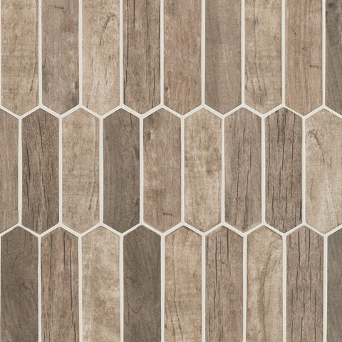 MSI Driftwood Picket Glass Tile