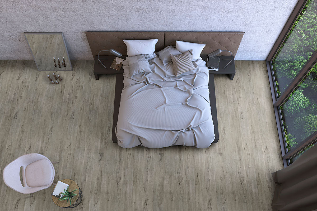 MSI Prescott Dunite Oak Luxury Vinyl Plank Flooring — surface detail in natural tonality