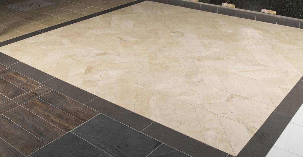 MSI Durango Cream, surface detail in cream tonality natural stone slab for kitchen and feature install, fifth view