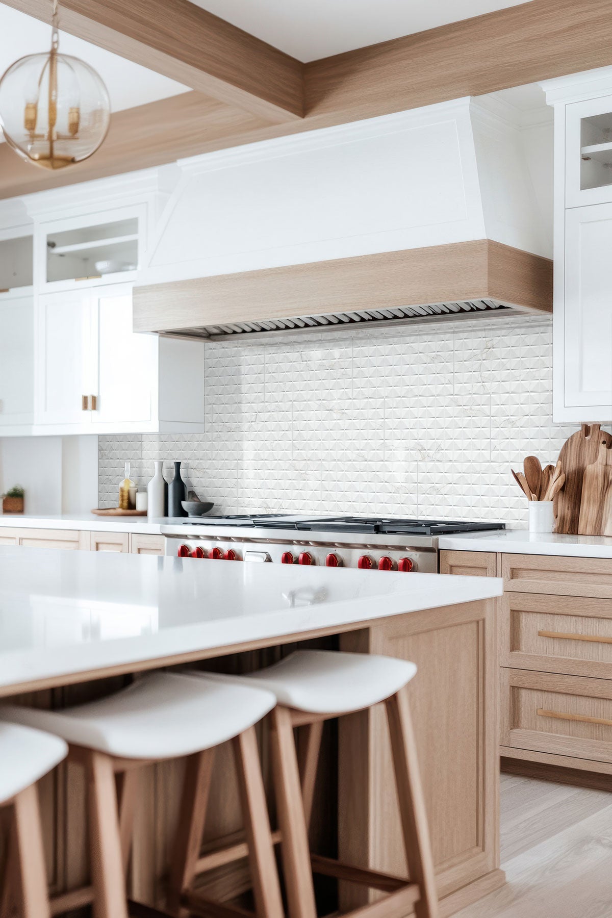 MSI Dymo Calacatta Chex White 12x24 — surface detail in white tonality
