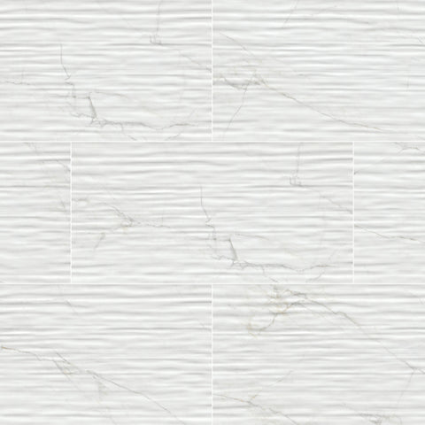 MSI Dymo Calacatta Stripe White 12x24
