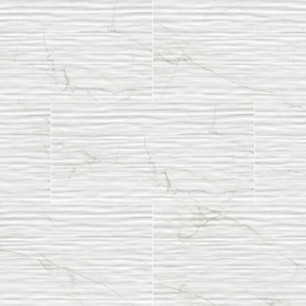 MSI Dymo Calacatta Stripe White 12x24