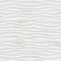MSI Dymo Calacatta Wavy White 12x24 — Porcelain Wall Tile in white tonality