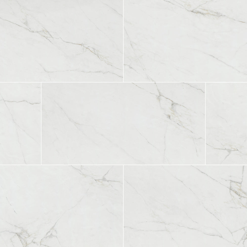 MSI Dymo Calacatta White 12x24 — Porcelain Wall Tile in white tonality