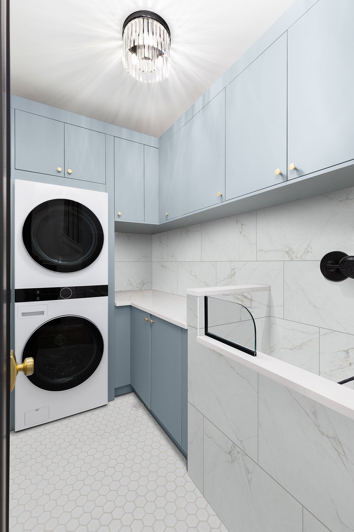 MSI Dymo Calacatta White 12x24 — surface detail in white tonality