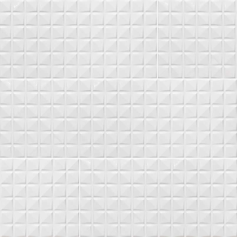 MSI Dymo Chex White Tile 12x24 — Porcelain Wall Tile in white tonality