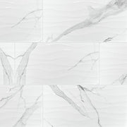 Dymo Statuary Wavy White Tile 12x24