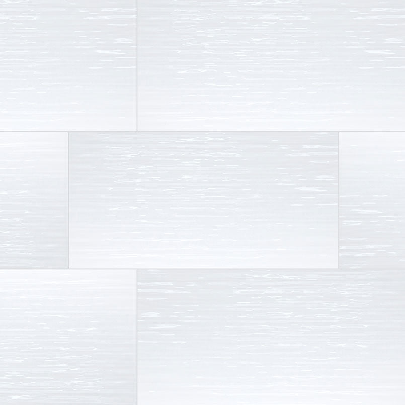 MSI Dymo Stripe White Tile 12x24 — Porcelain Wall Tile in white tonality
