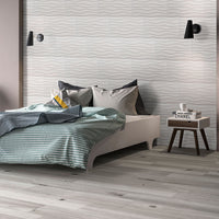 MSI Dymo Wavy White 3D Wall Tile — surface detail in white tonality