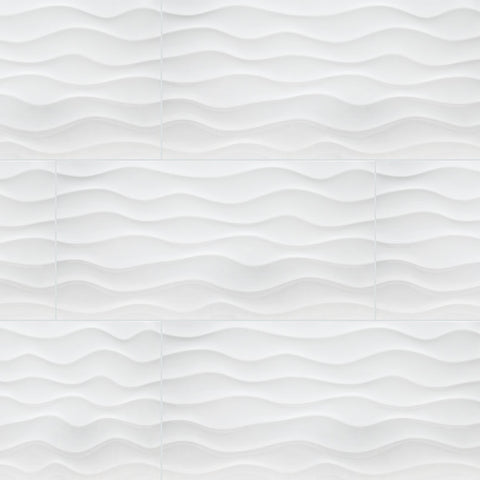 MSI Dymo Wavy White 3D Wall Tile