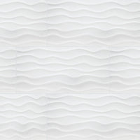MSI Dymo Wavy White 3D Wall Tile — Porcelain Wall Tile in white tonality